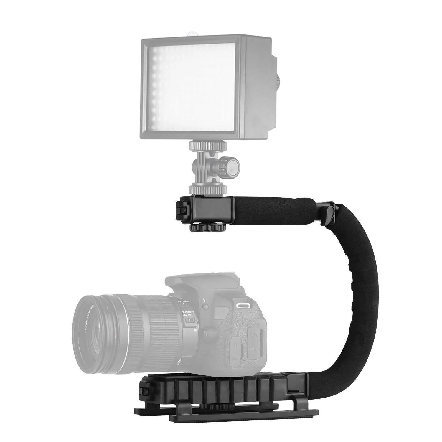 Action Stabilizer Grip Flash Bracket Holder Handle Professional Video Accessories For DSLR DV Camera Camcorder Smartphones CL24082_voghion.com