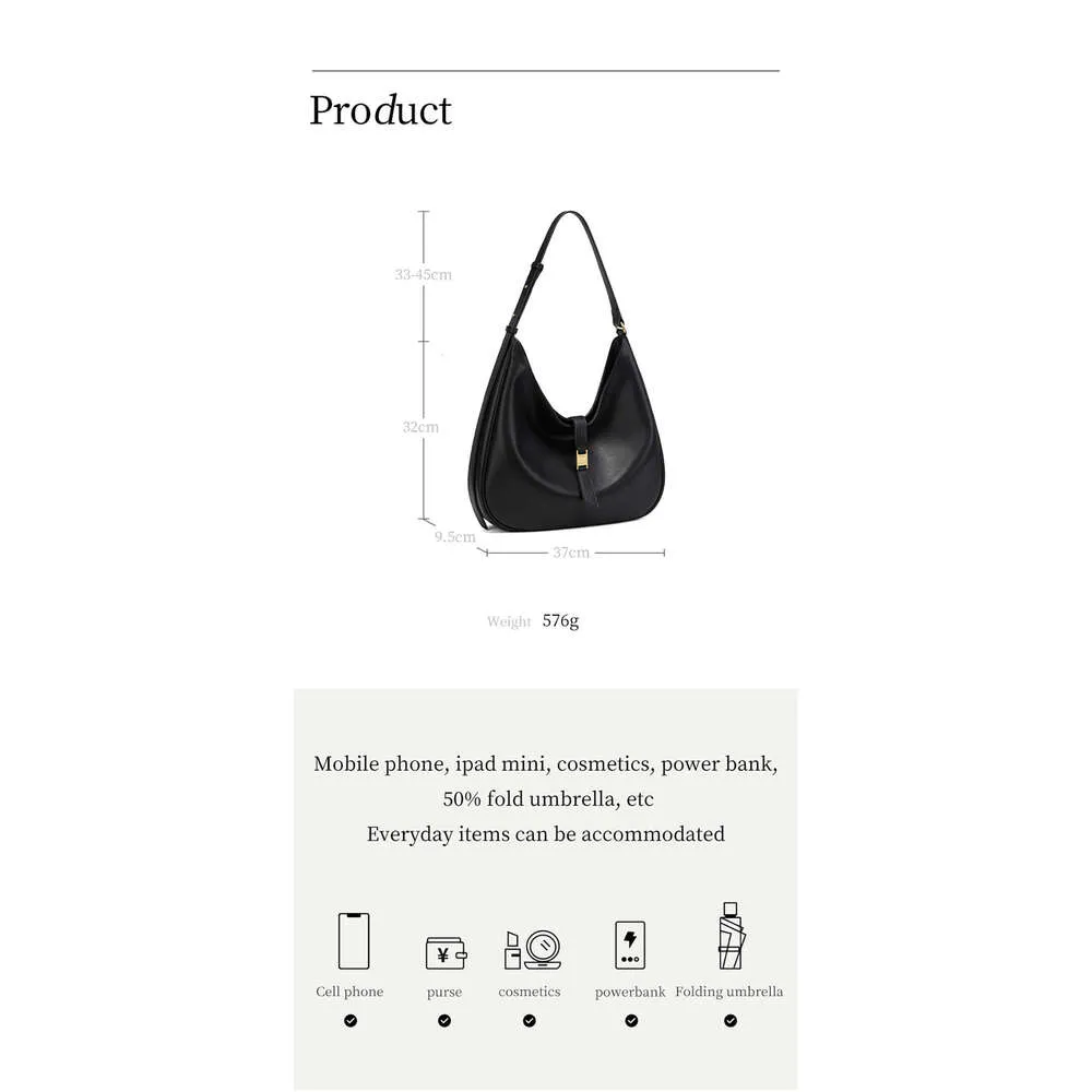 LA FESTIN Origineel merk 2024 Nieuwe zomer Grote capaciteit Tote Zwarte schoudertassen Crossbody Casual damestas_voghion.com