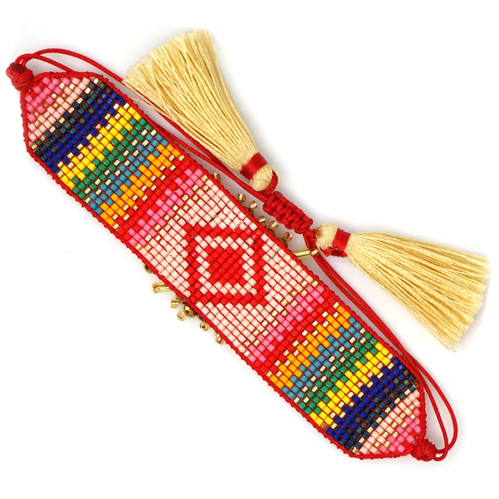 Go2boho MIYUKI 3D Hart Armband Bohemian Armbanden Pulseras Mujer Moda 2019 Vrouwen Armband Sieraden Boho Chic Handgemaakt_voghion.com