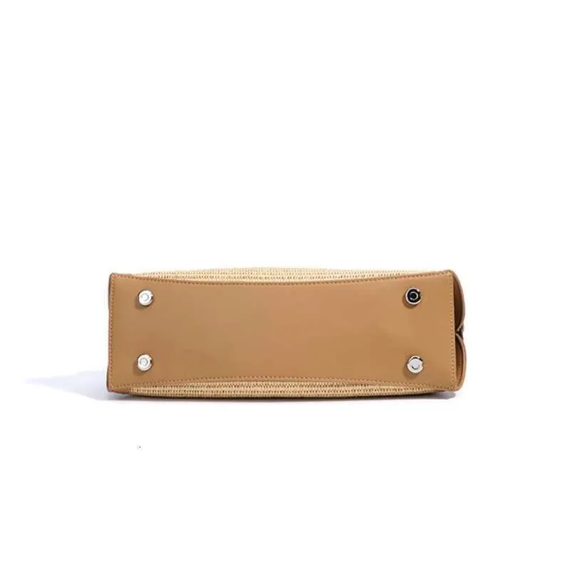 High Quality Bags Women Niche Design Genuine Leather Underarm Designer Straw Weaving Shoulder Woven Simple Fashion_voghion.com