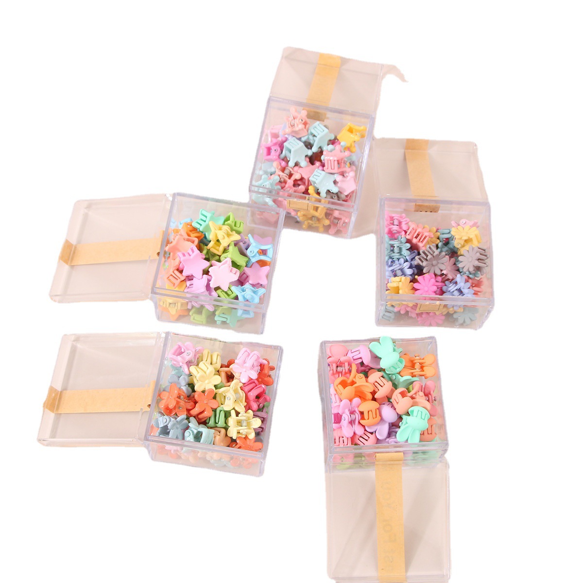 Guanyang candy color boxed hairpin small clip children's cute mini small clip bangs side clip broken hairpin_voghion.com