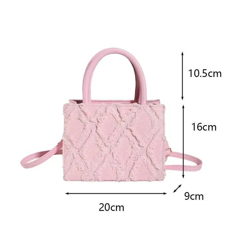 Muoti Naisten Farkkushortsit Messenger - Uusi Trendinen Kesäkäsilaukut Naisten Yksiolkapää Laukku Crossbody Laukut NainenC241216_voghion.com