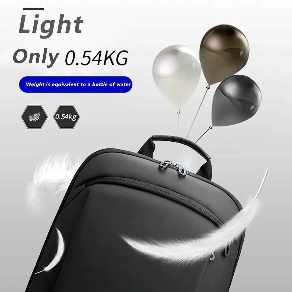 Ultradünner Laptop 15,6 Zoll Business Herren Tasche Damen Rucksäcke Einfarbig Unisex Rucksack Schlanker Rucksack C241107_voghion.com