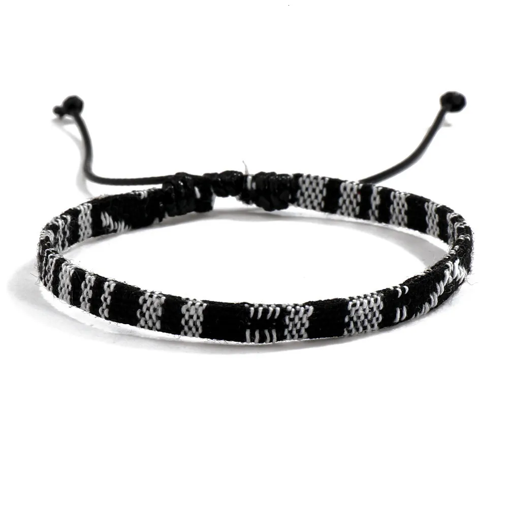 Gewebtes Stoffarmband Ethno Stil Vintage Boho Nepal Armschmuck_voghion.com