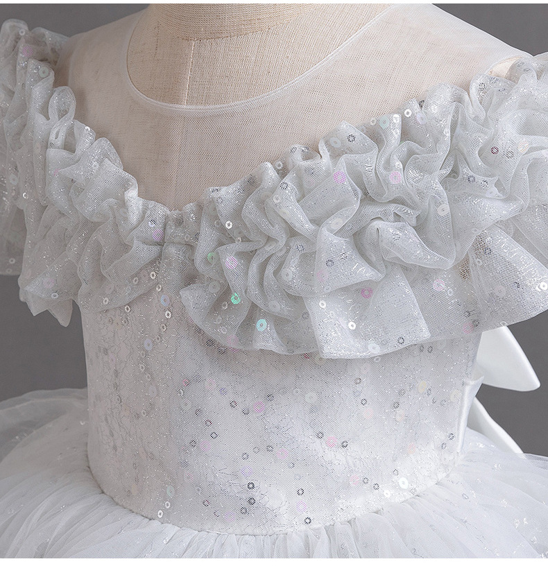 [PetiteRoyale] Rochie de bal pentru fete - Rochie de prințesă din tul cu straturi | Ținute de seară pentru fetițe cu flori și spectacole (3-12 ani)_voghion.com