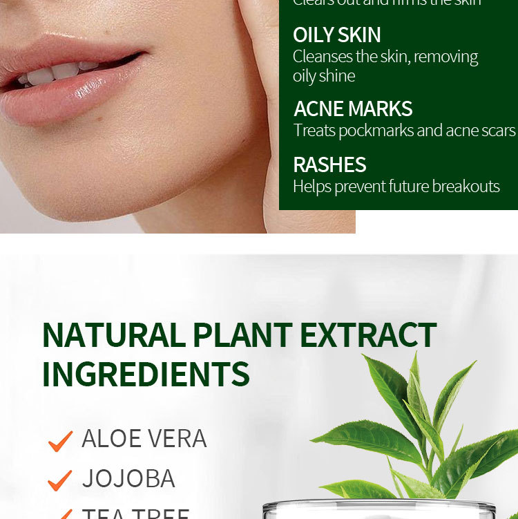 Crema idratante Tea Tree Essence, riparatrice e idratante ritardante. Crema idratante Tea Tree Essence, viso._voghion.com