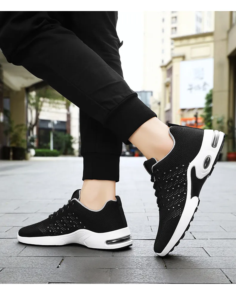 Men's Breathable Mesh Running Shoes Comfortable Athletic Sneakers_voghion.com