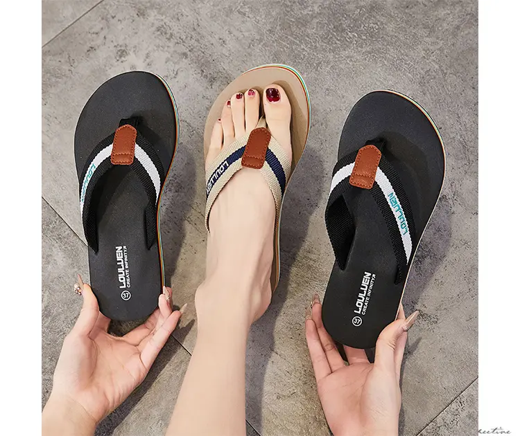 Infradito donna con plateau comode per la spiaggia e la casa_voghion.com