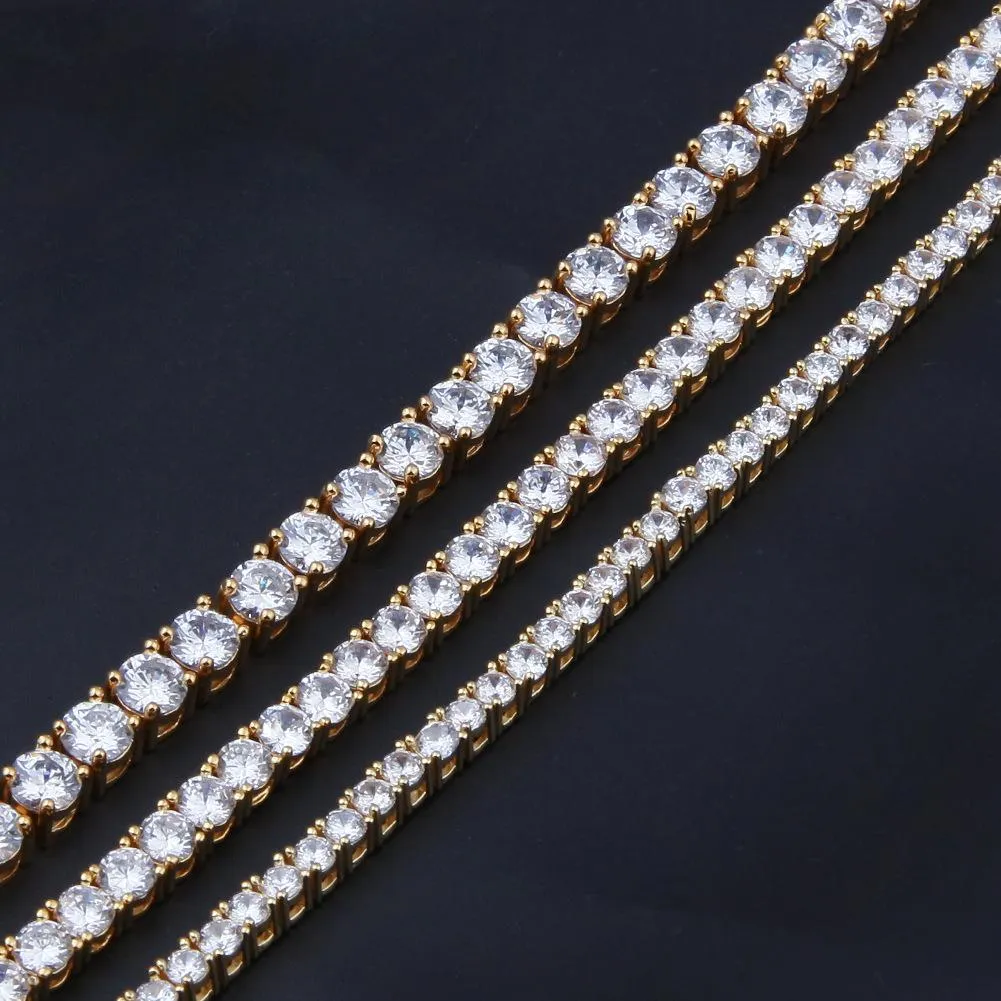 Gold Plated Cubic Zirconia Tennis Chain Barefoot Ankle Bracelet Full Diamond Anklet Foot Jewelry Gift Men & Women for_voghion.com