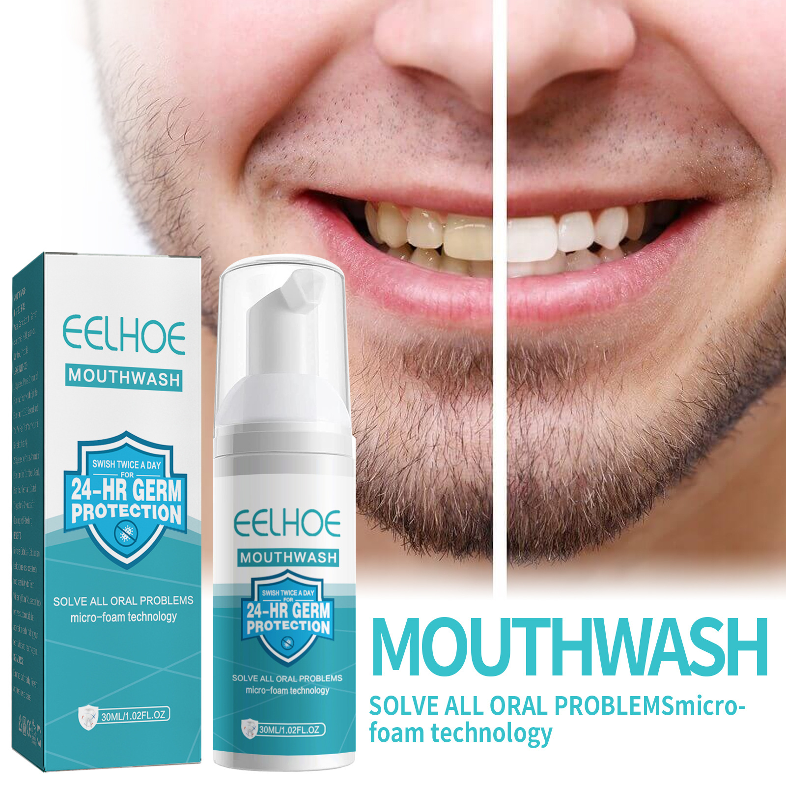 Mousse detergente per denti Pressa per pulire i denti, Smok.e Macchie dentali, Anti carie, Alito fresco 2024 più popolare_voghion.com