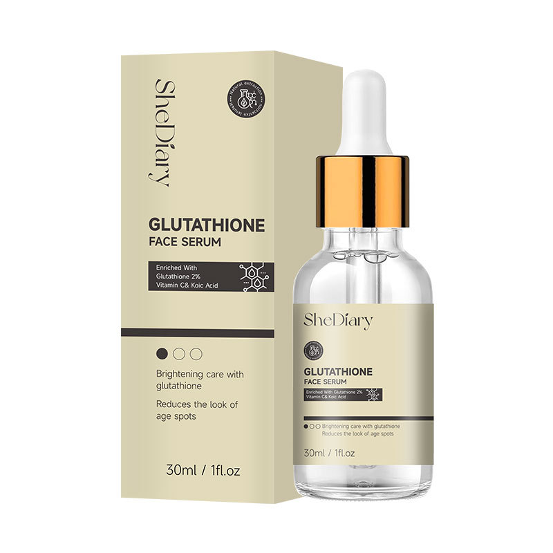 SheDiary Full English Essence Glutathione Brightening Skin Tone Produit de soin liquide original_voghion.com