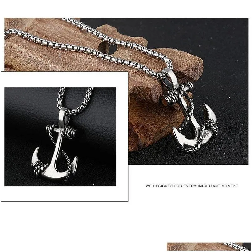 Anker Kettenanhänger Vintage Maritimes Design Für Damen Und Herren_voghion.com
