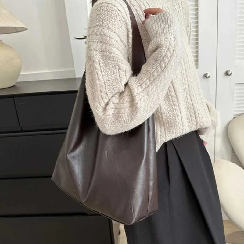 Borsa a spalla classica in pelle donna grande borsa da ufficio_voghion.com