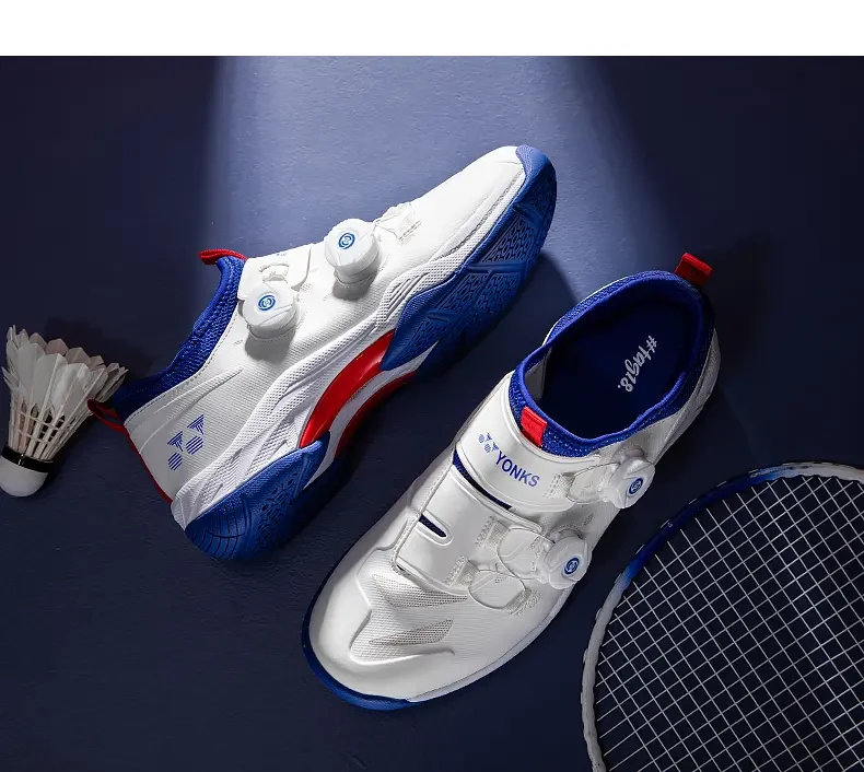 Badmintonschoenen heren nieuwe dames professionele antislip slijtvaste ademende roterende knoppen_voghion.com