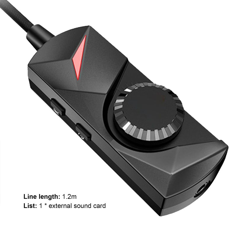 Farfi External 7.1 Surrounding Multiple Effect Black Plug and Play No Driver Sound Card Adapter for Game_voghion.com