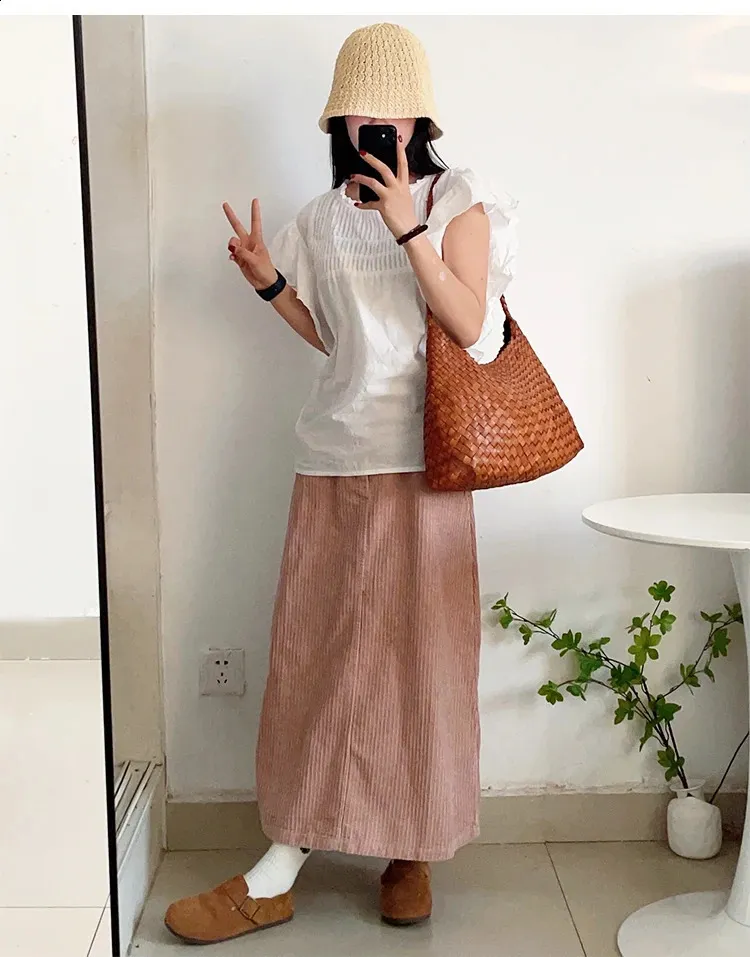 drago intrecciato panino strato superiore pelle bovina donna francese cestino fatto a mano vintage pelle borsa a tracolla tracolla grande capacità_voghion.com