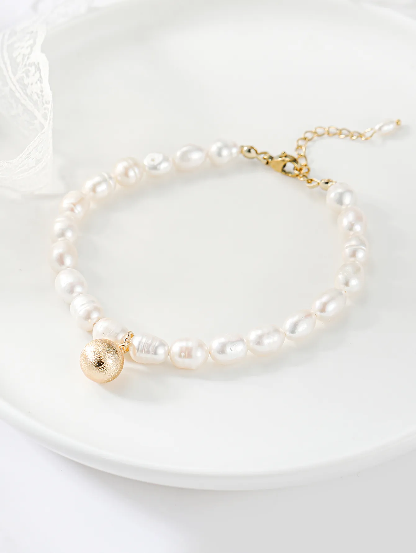 Perlenhalskette Und Armband Set Für Damen Im Retro Stil_voghion.com