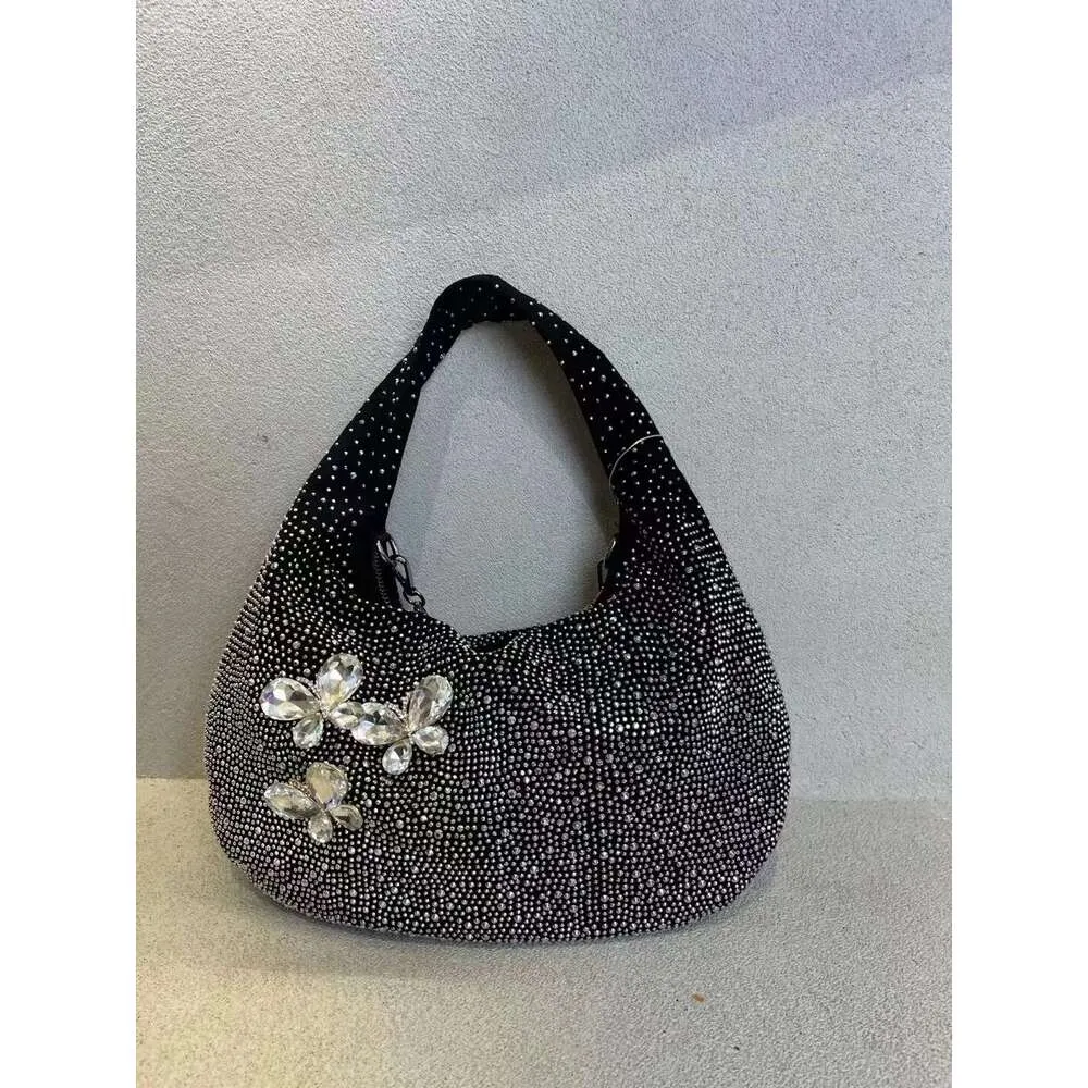 Same Style As Blogger Women's Party Dia Denim 2024 New Fashion Design Chain Crossbody Bag Single Shoulder Pouch Blue_voghion.com