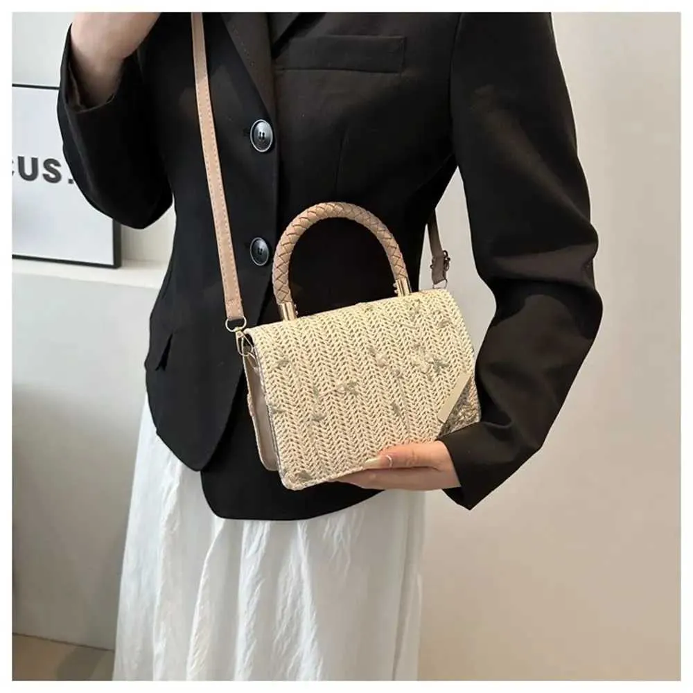 Borsa a tracolla in paglia boho per donna estate spiaggia mare_voghion.com