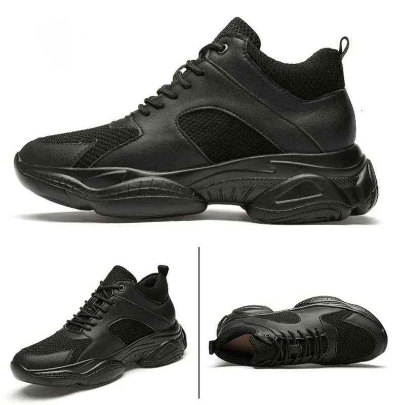 Summer New Style Fashion Sneakers Man Elevator Height Increase Insole 8cm White Black Taller Shoes Men Breathable_desvips.com