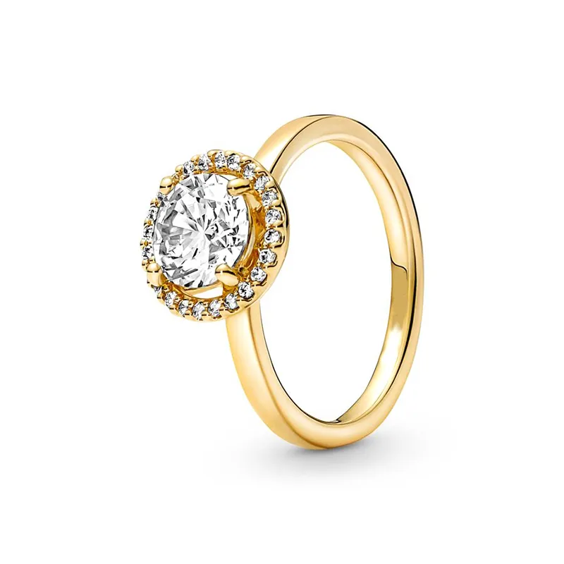 Klassieke vergulde ring voor dames van 925 sterling zilver_voghion.com