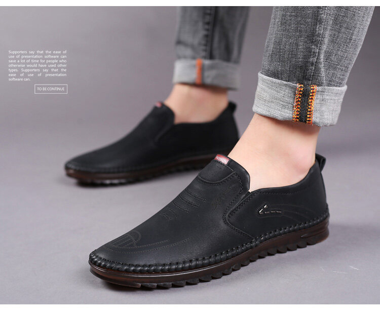 vivinatural Handmade Cowhide Breathable Casual Leather Shoes Fashionable and stylish_voghion.com
