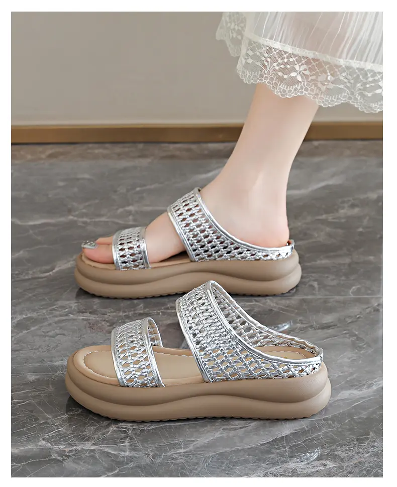 Pantofole donna traforate sandali comodi per piedi larghi_voghion.com