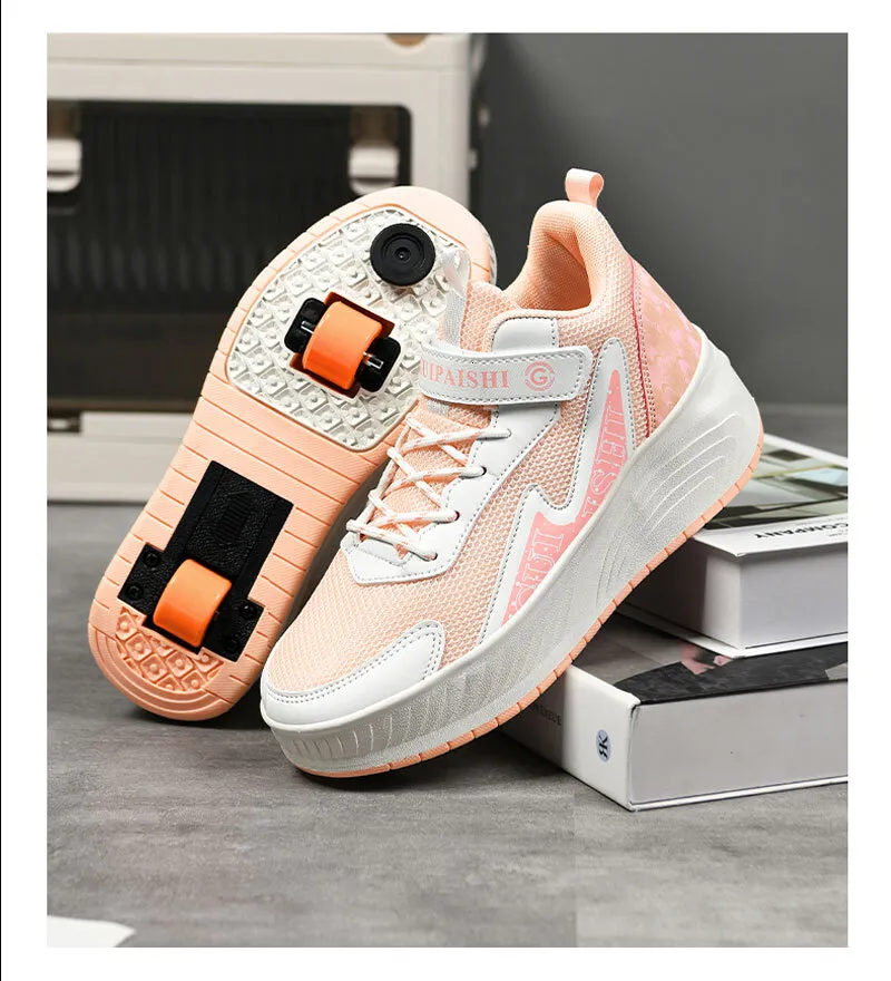 Neue Damen Zweirad Mode Mädchen Sport Dual Zweck Skating Casual Beste Geschenk Designer Rollschuhe_voghion.com