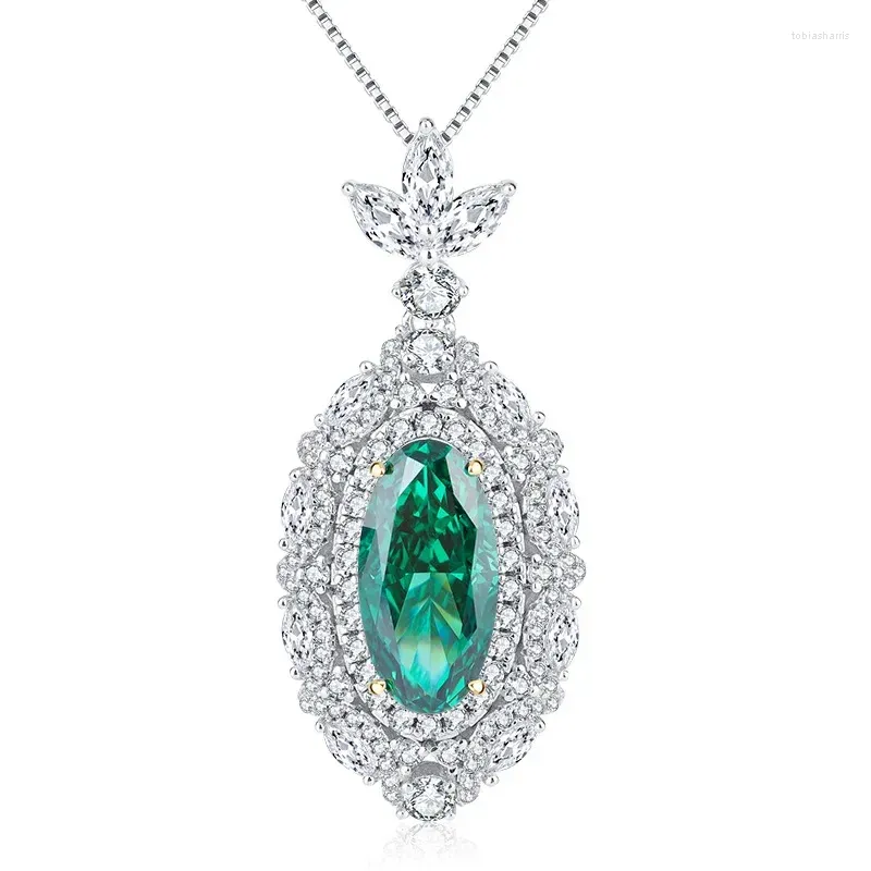 Ketten S SIER High Carbon Diamond Grade Jade Damen Anhänger Halskette 8 16 Schmuck Hochzeit_voghion.com