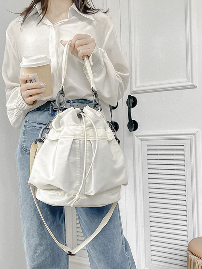 Lässige Schwimmtasche Große Kapazität Nylon Unterarm-Eimertasche Hochwertige tragbare Turntasche mit Kordelzug_voghion.com