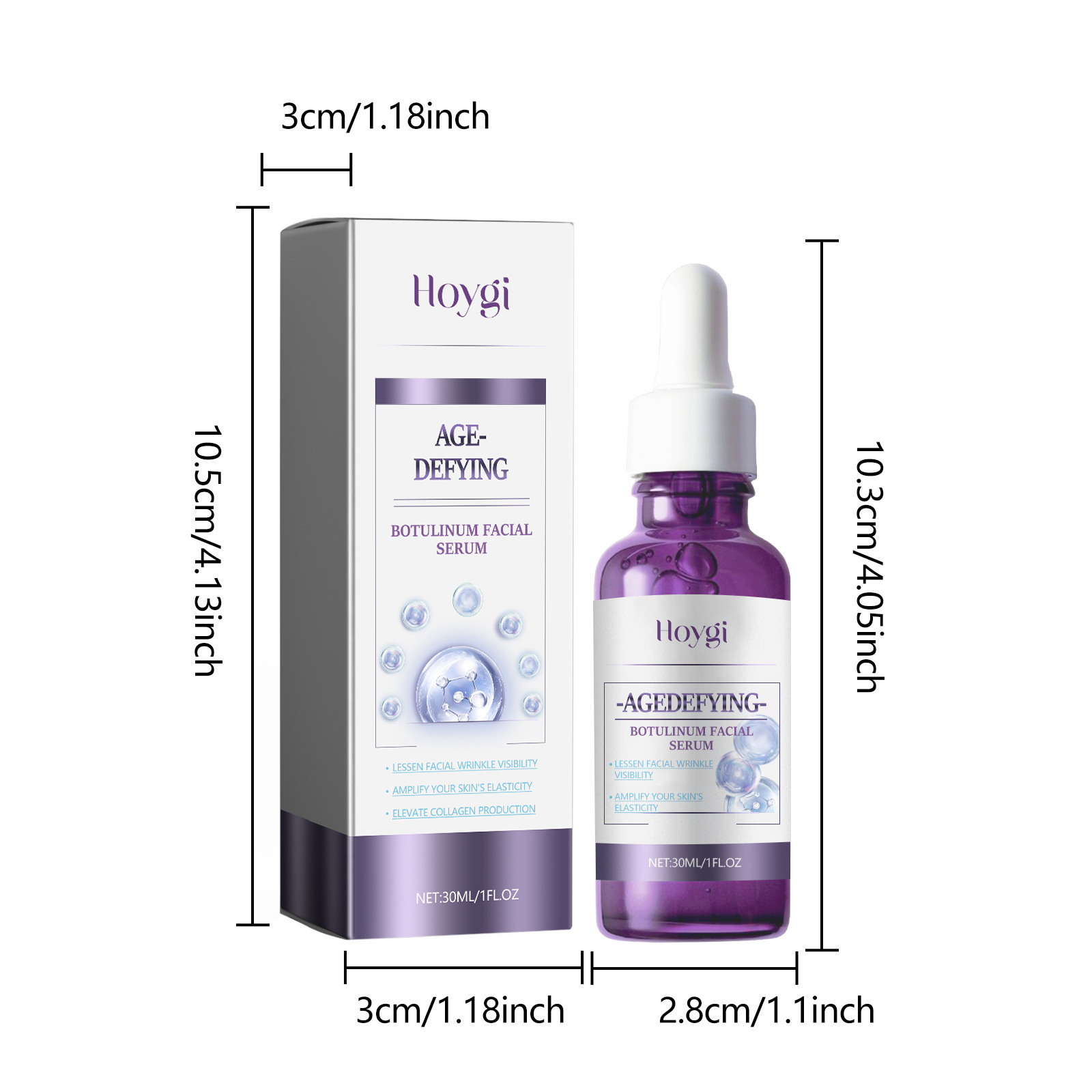 Le liquide d'essence facial anti-âge Hoygi peut éclaircir les rides des pattes d'oie, réduire les taches brunes, rendre la peau ferme et élastique_voghion.com