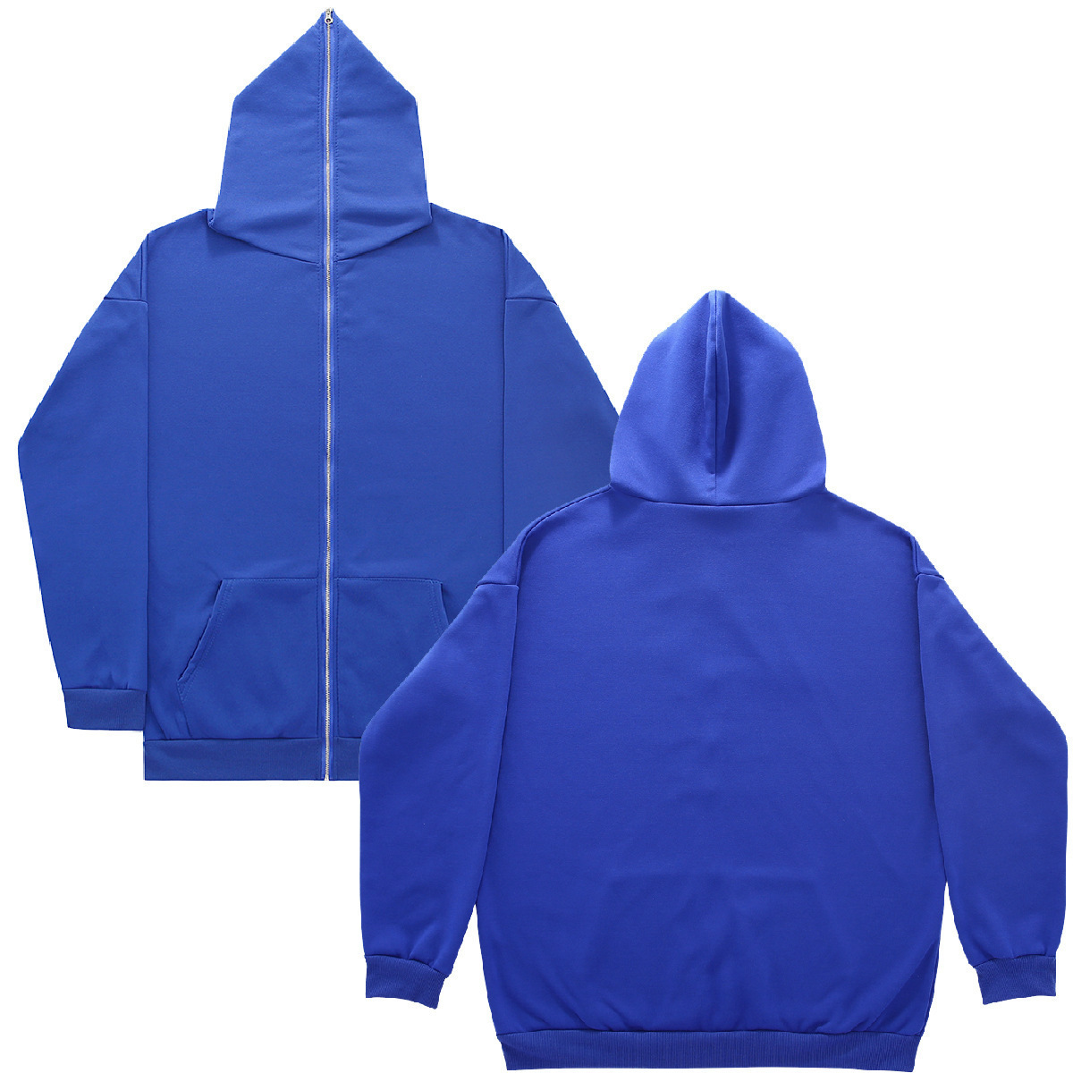 Sweat à capuche zippé pour homme, cardigan vierge à capuche zippé, sweat-shirt vierge à capuche zippé