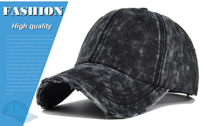 Unisex scrubbaseball retro enkla utomhussportkepsar med böjda takfoten för att täcka solen._voghion.com