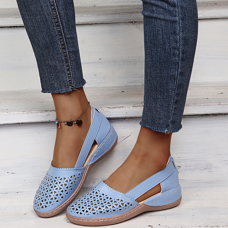 Modische, lässige, perforierte Schuhe für Damen_voghion.com