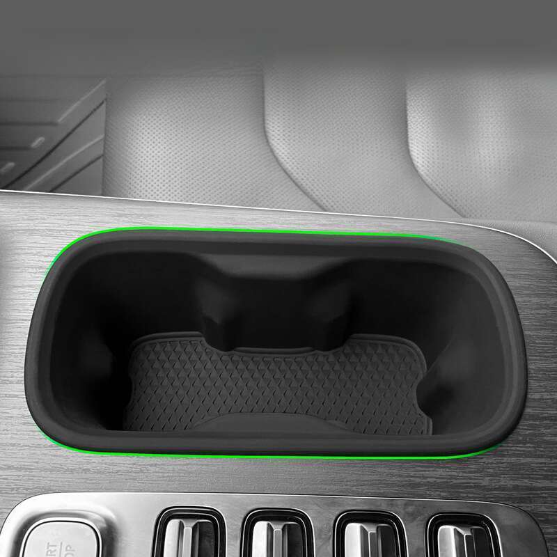 Potrivit pentru Xiaomi SU7 suport pentru pahar de apă încărcare wireless silicon protecție pad cutie de depozitare auto modificare interioară_voghion.com