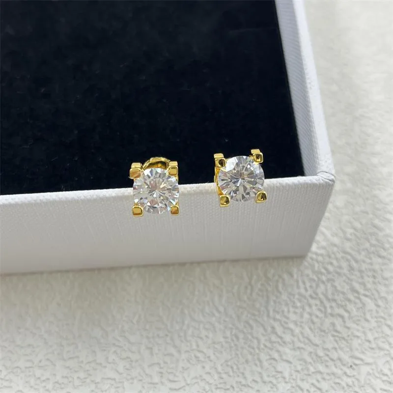 Collane con ciondolo in cristallo di zircone CZ quadrato 3D con diamanti per donne, orecchini in oro rosa con marchio automobilistico_voghion.com