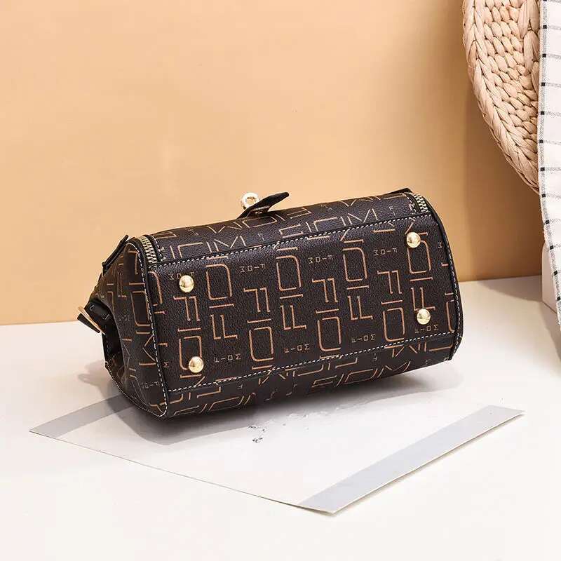 Vera pelle Texture 2025 Estate Nuovo, Rete Ben nota Borsa a tracolla stampata da donna, Piccola_voghion.com