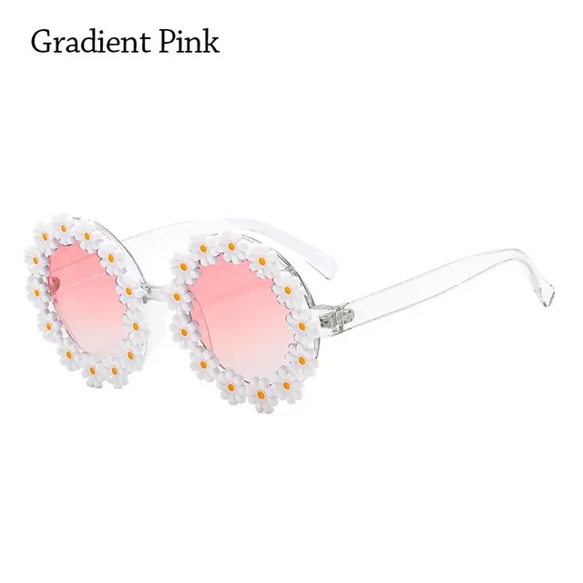 Fashion 1Pc Retro Fahion Daiy Sunglae Women Novel Round Frame Flower Sun Glae Fetival Party Dico Shade za odrasle_voghion.com