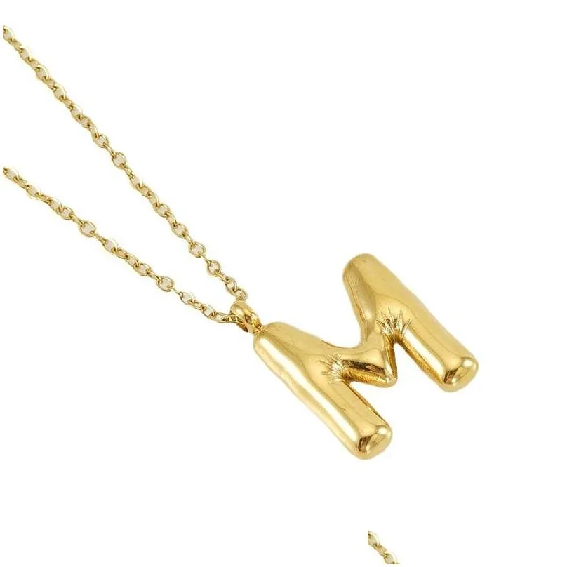 Collana con pendente iniziale lettera oro per donna e uomo_voghion.com