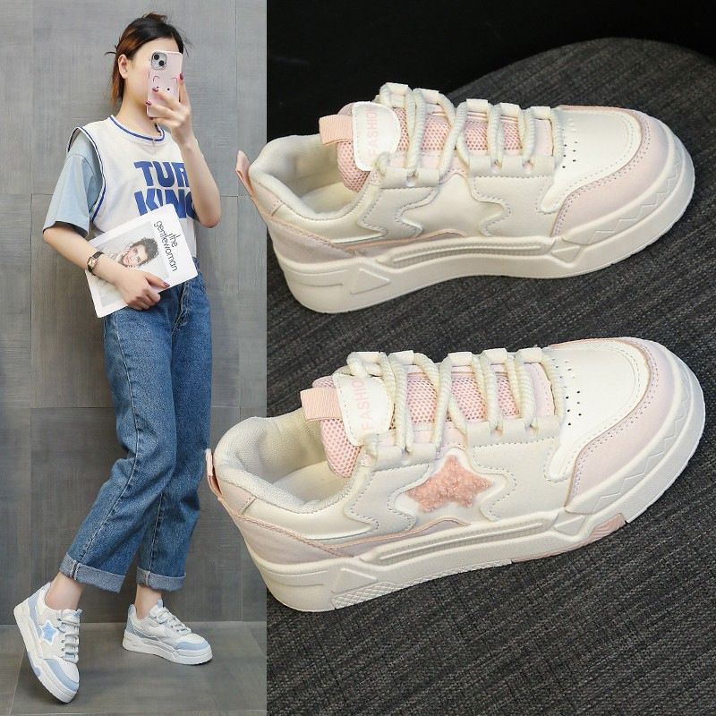 Star Little White Women New Edition Board pentru studenți primăvara și toamna cu fund gros casual sport la modă single_voghion.com