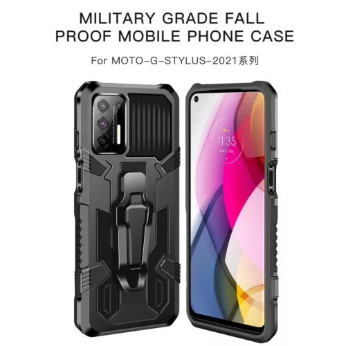 For Samsung Galaxy A03s Case Armor Cover Belt Clip+Tempered Screen Protector_voghion.com