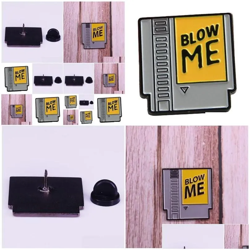 Anstecknadeln, Anstecknadeln, Broschen, Vintage-Patronen-Brosche, 80er-Jahre-Videospiel-Abzeichen, Hartemaille-Anstecknadel, Revers, Schmuck, Accessoire, Drop-Lieferung_voghion.com