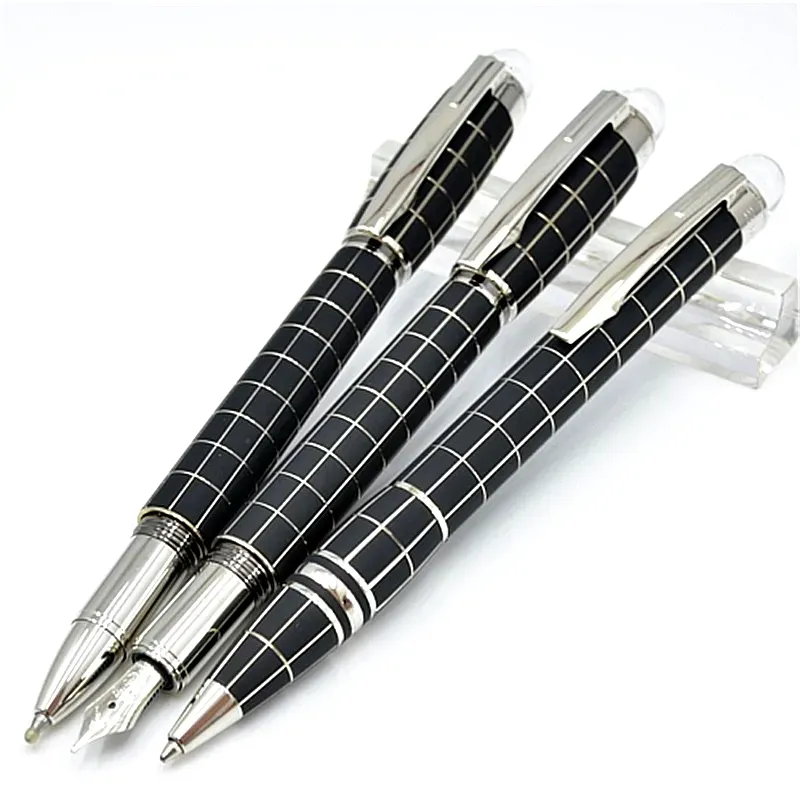 Luksus Monte sort harpiks og krystalstjerne top rollerball pen kuglepen kontor skole skrive fyldepenne med serienummer_voghion.com