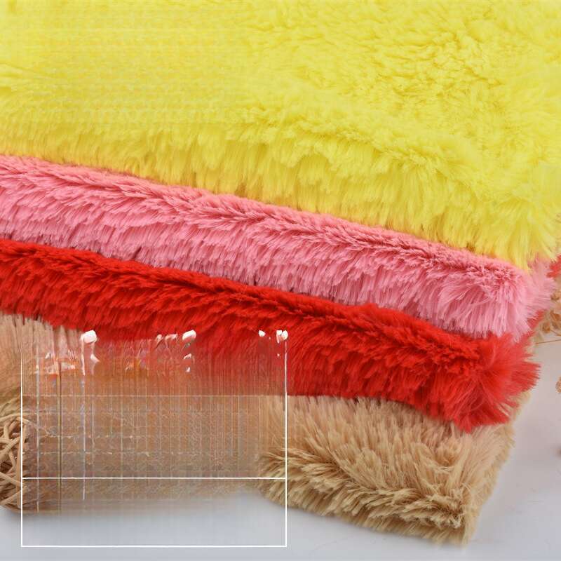 Matte PV 6 10 15 Dense Lightweight Long Wool South Korean Fleece Blanket Home Textile Plush Toy Fabrics_voghion.com