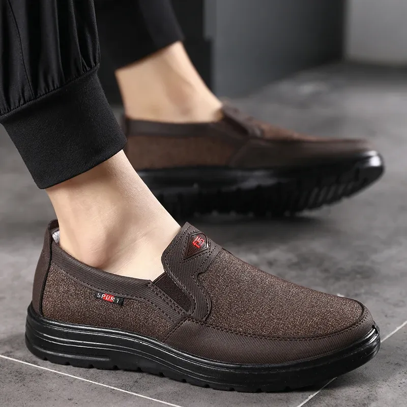 Lightweight Men Casual Breathable Canvas Loafers Slip-on Driving Shoes Wear-resistance Mens Sneakers ato Hombre_voghion.com