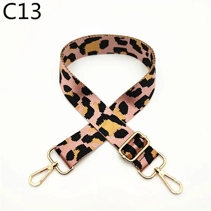 3.8cm Leopard Print Narrow Shoulder Strap Adjustable Womens Belts Replacement Bag Accessories 240805_voghion.com