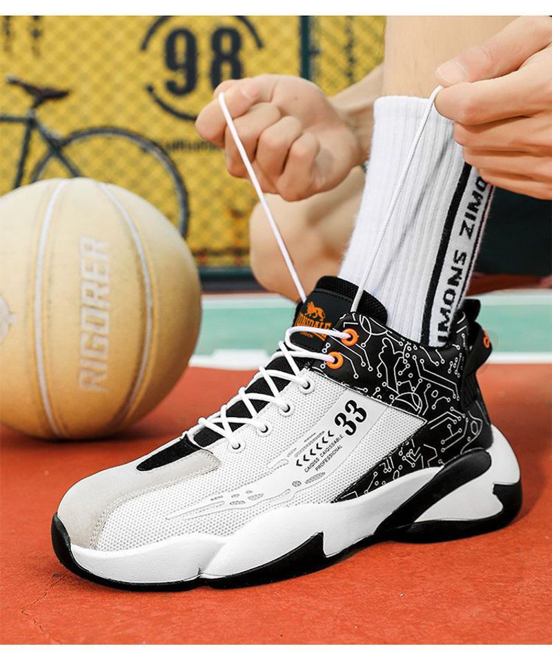 High-Top-Schuhe 2024 Frühlingstrend Studenten Laufschuhe Freizeitschuhe Herren Sportschuhe neue Basketballschuhe_voghion.com