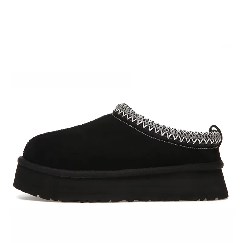 Boots Australia Designer Womens Girls Ankle Winter Snow Boot Slip-On fur Leather Ladies Booties Bailey Bow Chesut Black_voghion.com