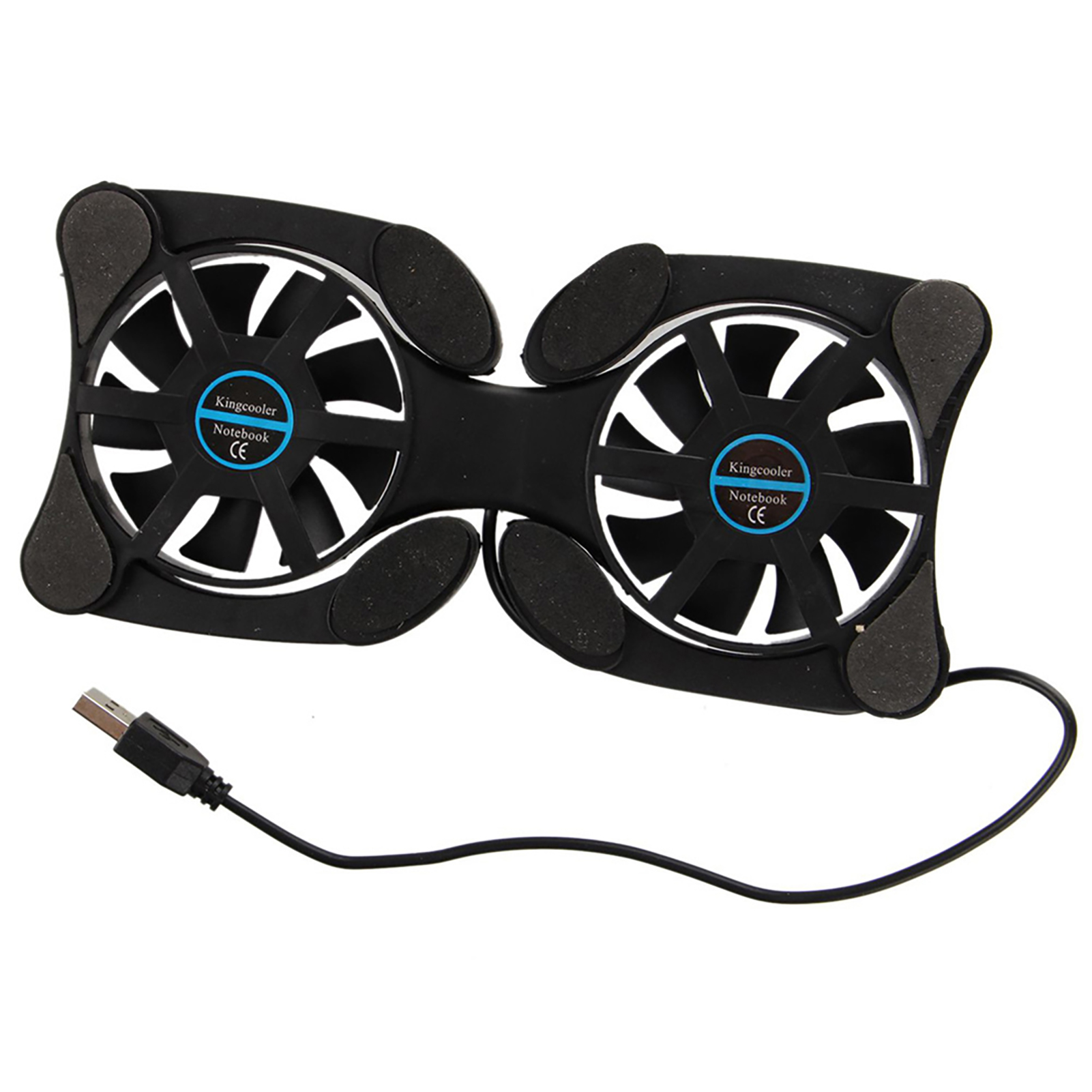 Xinweiqing Octopus Vorm Draagbare Opvouwbare Notebook Laptop Twin USB Ventilator Koeler Koelbasis_voghion.com