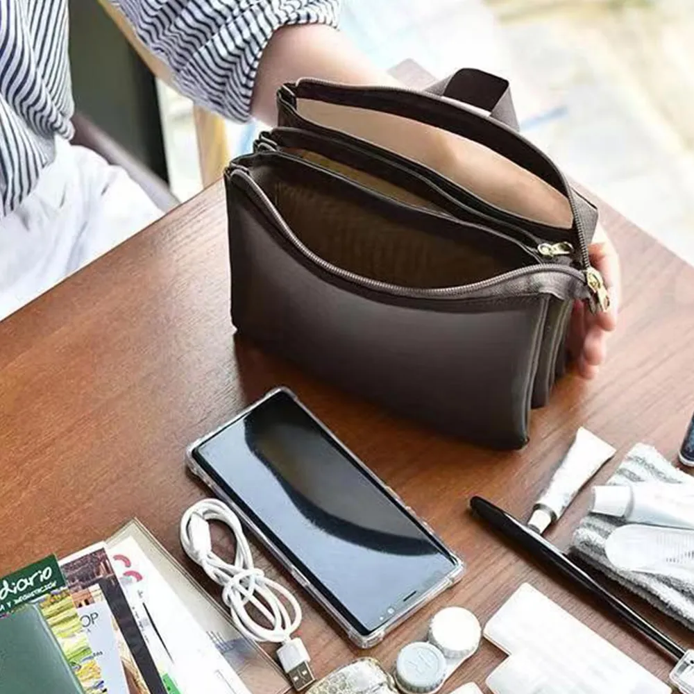 Netzaufbewahrung mit Fach, Kosmetiktaschen, Make-up, tragbare Reise-Kulturtasche, Hautpflege-Toilettenartikel-Organizer-Tasche_voghion.com